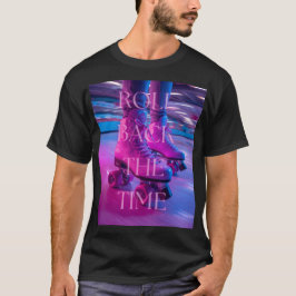 Retro Rolls 90s Streetwear Zwarte Unisex T-shirt