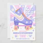 Retro Rolschaatsen Partij Kaart (Voorkant)