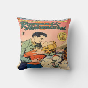 Retro Romance Comic Book Decorative Sierkussennen Kussen