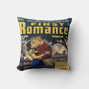 Retro Romance Comic Livre Oreillers à lancer décor