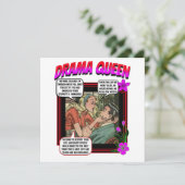 Retro Romance - Drama Queen - Carte de voeux (Debout devant)