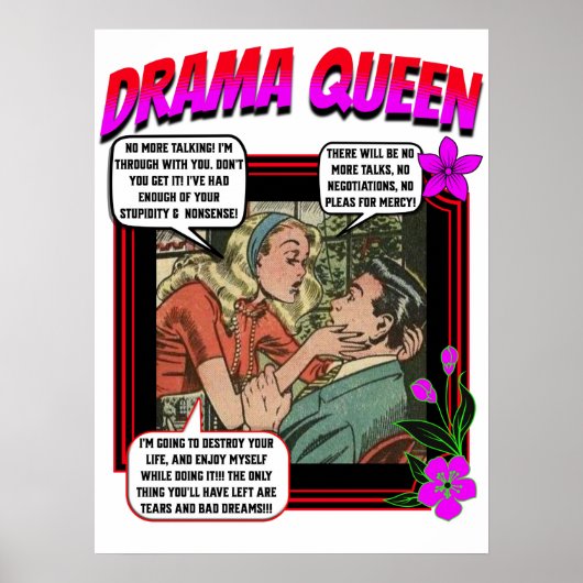 Retro Romance - Drama Queen - Poster (Devant)