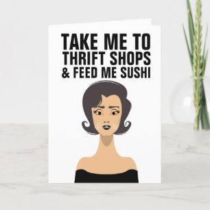 RETRO ROMANCE TACO THRIFT SHOP FUNNY Kaarten