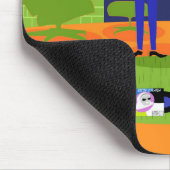 Retro Romantic Evening Couple Mousepad Muismat (Hoek)