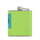 Retro Romantic Gay Couple Flask Heupfles (Achterkant)