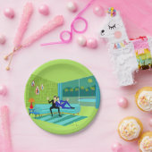 Retro Romantic Gay Couple Paper Bord (Feest)