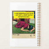 Retro Romantiek Vintage Strip: Kussenpraat Ontwerp Planner (Achterkant)