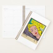 Retro Romantiek Vintage Strip: Kussenpraat Ontwerp Planner (Display)