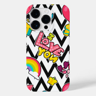 Retro romantisch patroon Case-Mate iPhone 14 pro hoesje