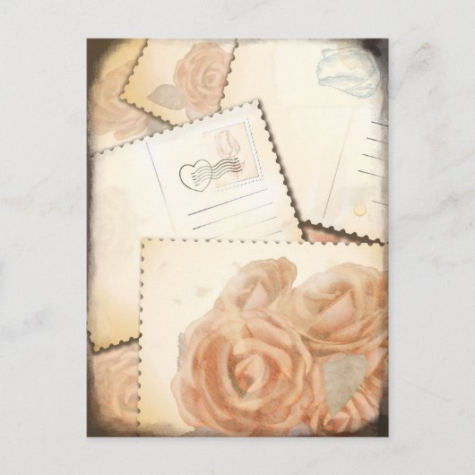 Retro romantische achtergrond, briefkaart (Voorkant)