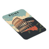 Retro Rome Italië Souvenir Classic Colosseum Magneet (Rechterzijde)