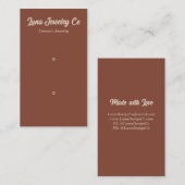 Retro Rood 2 Pin Sieraden Visitekaartje (Voorkant / Achterkant)