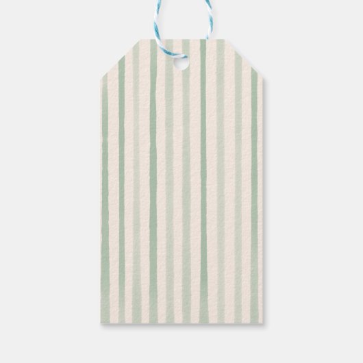 Retro rood groen getekend Grappige kerstboom Cadeaulabel (Achterkant)