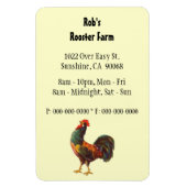 Retro Rooster Custom Adverteren Magnet Magneet (Verticaal)