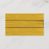 Retro Rooster Faux Wood Aangepaste Visitekaartjes (Achterkant)