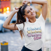 Retro Rose bleu filles week-end escapade T-shirt