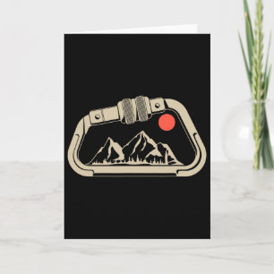 Retro Rotsklimmen Boulderen Berg Carabiner Kaart