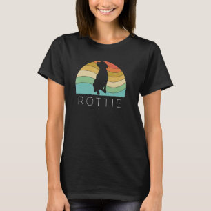 Retro Rottweiler Dog Rottie Puppy mama Pap T-shirt