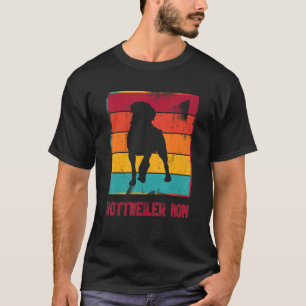 Retro Rottweiler, eigenaar moeder huisvader mama D T-shirt