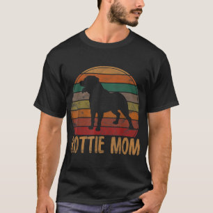 Retro Rottweiler mam Gift Rott Dog Moeder Pet Rott T-shirt