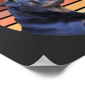 Retro Rottweiler Poster (Hoek)