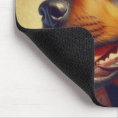 Retro Rottweiler Schilderen Muismat (Hoek)