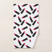 Rétro, rouge à lèvres (Serviette à main)