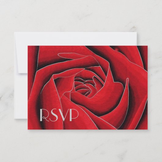 Retro Rouge-Noir-Blanc Manger Boire Marié RSVP (Dos)