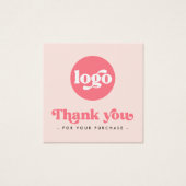 Retro rousse rose affaires merci insérer la carte (Devant)