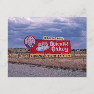 Retro Route 66 Briefkaart