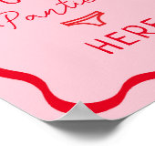 Retro Roze avy laat je deelvensters hier in het sp Poster (Hoek)