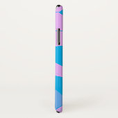 Retro Roze/blauw Case-Mate iPhone Case (Achterkant / rechts)