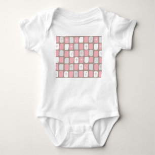 Retro Roze Bodysuit van het Baby Starbursts