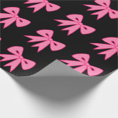 Retro Roze Bogen Wrapping Paper Cadeaupapier (Hoek)