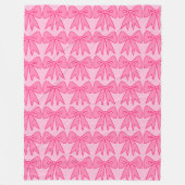 Retro Roze borden Bedroom Blanket Cadeft Fleece Deken (Voorkant)
