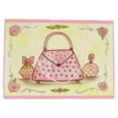 Retro Roze Cadeautas (Achterkant)