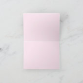 Retro Roze Disco Bal 70s 80s Themaparty Bruiloft Bedankkaart (Binnen)