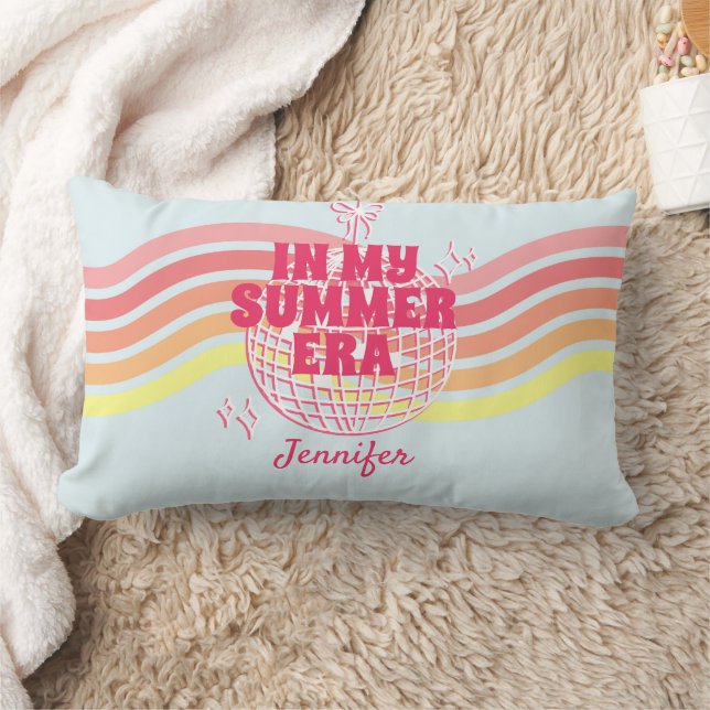 Retro roze discobal in mijn zomertijdperk kussen (Deken)