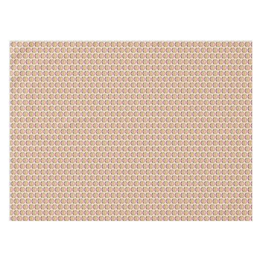 Retro Roze en Paarse Floral Pattern Tafelkleed (Voorkant (Horizontaal))