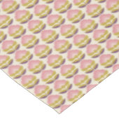 Retro Roze en Paarse Floral Pattern Tafelkleed (Gekanteld)