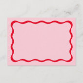 Retro Roze en Red Wave zullen je bij ons aansluite Informatiekaartje (Achterkant)