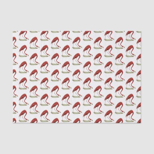 Retro Roze Flamingo #1 Tissuepapier (Voorkant)