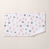 Retro Roze Flamingo patroon door WhimsicalArtwork™ Bad Handdoek (Handdoek)