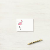 Retro Roze Flamingo Post Het Notities Gift Post-it® Notes (Op bureau)