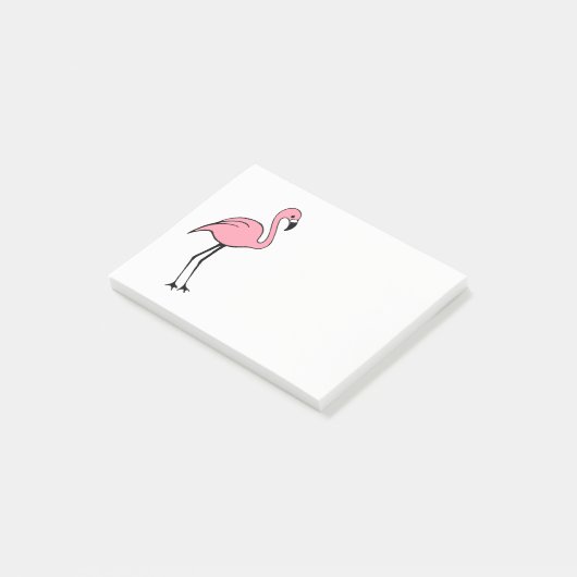Retro Roze Flamingo Post Het Notities Gift Post-it® Notes (Schuin)
