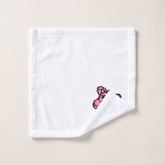 Retro Roze Franse pooiedoekdoekjes Gift set Bad Handdoek (Wasdoekje)