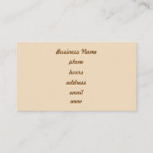 Retro Roze gestreept Visitekaartje (Achterkant)