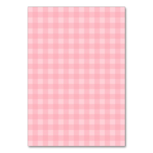 Retro Roze Gingham Gingham Gecontkered Patroonacht Kaart (Voorkant)