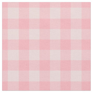 Retro Roze Gingham Gingham Gecontkered Patroonacht Stof