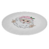 Retro  roze kerstkerstkerstkerstkerstkerstkerstman snijplank (Hoek)